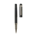 Set da scrittura in metallo Swiss Peak con penna a sfera e roller, inchiostro blu color nero quarta vista
