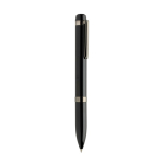 Penna a sfera in metallo con rotazione fluida Swiss Peak inchiostro blu 1200 m color nero