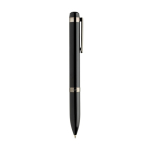 Penna a sfera in metallo con rotazione fluida Swiss Peak inchiostro blu 1200 m color nero terza vista