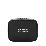 Necessaire pieghevole con organizzazione interna Swiss Peak 4L color nero vista area di stampa