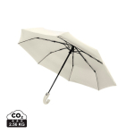 Ombrello pieghevole automatico 21'' manico in pelle sintetica opaca Ø108 color beige