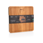 Set formaggi con tagliere in rovere europeo Boska 29 x 29 cm color marrone vista con scatola