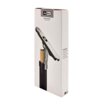 Cavatappi in acciaio inox con meccanismo verticale PushPull AdHoc color grigio vista con scatola