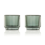 Tazzine da espresso impilabili in vetro a doppia parete 45 ml AdHoc Impact color trasparente