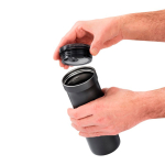 Tazza termica antigoccia a doppia parete 500ml AdHoc Pulse color grigio seconda vista