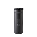 Tazza termica antigoccia a doppia parete 500ml AdHoc Pulse color grigio vista area di stampa