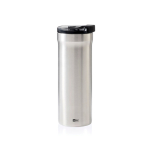 Tazza termica antigoccia a doppia parete 500ml AdHoc Pulse color argento brillante