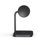 Caricatore wireless doppio con supporto magnetico da scrivania Qi Zens color nero