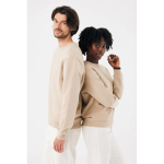 Felpa unisex girocollo in tessuto felpato modern fit 340 g/m² Iqoniq Torla color camel