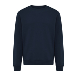 Felpa unisex girocollo in tessuto felpato modern fit 340 g/m² Iqoniq Torla color blu mare