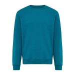 Felpa unisex girocollo in tessuto felpato modern fit 340 g/m² Iqoniq Torla color blu grigiastro