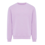 Felpa unisex girocollo in tessuto felpato modern fit 340 g/m² Iqoniq Torla color lilla