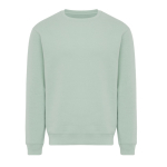 Felpa unisex girocollo in tessuto felpato modern fit 340 g/m² Iqoniq Torla color verde oliva