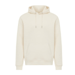 Felpa unisex con cappuccio e interno in pile spazzolato 340 g/m2 Iqoniq Joshua color beige