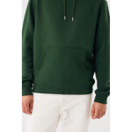 Felpa unisex con cappuccio e interno in pile spazzolato 340 g/m2 Iqoniq Joshua color verde scuro