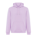 Felpa unisex con cappuccio e interno in pile spazzolato 340 g/m2 Iqoniq Joshua color lilla