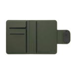 Custodia per passaporto con doppio localizzatore Bluetooth 5.2 color verde seconda vista