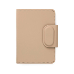 Custodia per passaporto con doppio localizzatore Bluetooth 5.2 color avorio