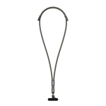 Cavo per telefono tipo lanyard con ricarica USB-C a USB-C 60W color verde vista area di stampa