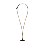 Cavo per telefono tipo lanyard con ricarica USB-C a USB-C 60W color avorio