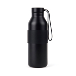 Bottiglia a doppia parete in acciaio inox riciclato 500 ml color nero