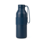 Bottiglia a doppia parete in acciaio inox riciclato 500 ml color blu mare