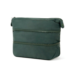 Necessaire espandibile in plastica riciclata con zip resistente 7L color verde seconda vista