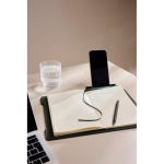 Taccuino ricaricabile A5 con supporto per telefono, fogli a righe color verde vista ambiente 2