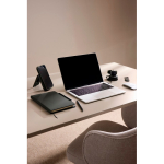Taccuino ricaricabile A5 con supporto per telefono, fogli a righe color verde vista ambiente 3