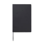 Quaderno A5 con copertina morbida in carta riciclata, pagine a righe color nero