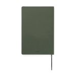 Quaderno A5 con copertina morbida in carta riciclata, pagine a righe color verde seconda vista