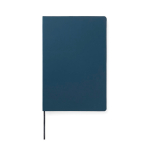 Quaderno A5 con copertina morbida in carta riciclata, pagine a righe color blu mare
