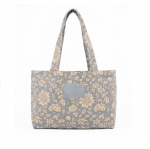 Borsa in cotone e poliestere con stampa premium 220 g/m² color blu prima vista