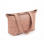 Borsa in cotone e poliestere con stampa premium 220 g/m² color rosa sesta vista