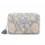 Necessaire in cotone e poliestere con stampa premium 220 g/m² color blu prima vista