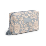 Necessaire in cotone e poliestere con stampa premium 220 g/m² color blu vista dettaglio 2