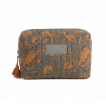 Necessaire in cotone e poliestere con stampa premium 220 g/m² color grigio prima vista