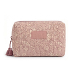 Necessaire in cotone e poliestere con stampa premium 220 g/m² color rosa prima vista