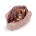 Necessaire in cotone e poliestere con stampa premium 220 g/m² color rosa vista dettaglio