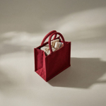Mini borsa in cotone riciclato con interno laminato 220g/m² vista dettaglio 3