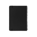 Set con penna in alluminio a inchiostro blu e taccuino A5 in PU a righe color nero