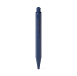Set con penna in alluminio a inchiostro blu e taccuino A5 in PU a righe color blu mare vista dettaglio 5
