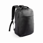 Zaino in PU con scomparto per laptop da 14” e pompa sottovuoto 17L color nero seconda vista