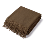 Scialle in acrilico e viscosa morbido al tatto OEKO-TEX® 250g/m² color marrone prima vista