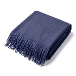 Scialle in acrilico e viscosa morbido al tatto OEKO-TEX® 250g/m² color blu mare prima vista