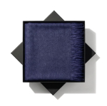 Scialle in acrilico e viscosa morbido al tatto OEKO-TEX® 250g/m² color blu mare quinta vista