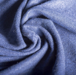 Scialle in acrilico e viscosa morbido al tatto OEKO-TEX® 250g/m² color blu mare sesta vista