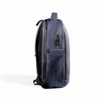Zaino rigido in poliestere resistente all'acqua per laptop da 15,6'' color blu reale vista dettaglio 3