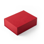 Scatola di presentazione in cartone rigido con chiusura magnetica 1200 g/m² color rosso seconda vista