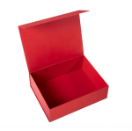 Scatola di presentazione in cartone rigido con chiusura magnetica 1200 g/m² color rosso terza vista